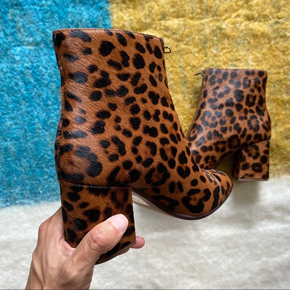 Madewell | NIB! The Amalia Zip Boot Leopard - Picture 4 of 11